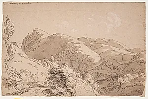 Bjerge ved Subiaco by J.L. Lund