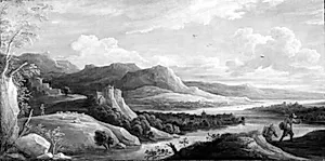 Bjerglandskab med en flod by David Teniers (II)