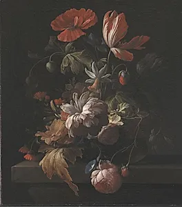 Blomster i en skål by Elias van den Broeck