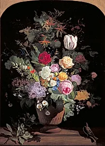 Blomster i en vase by O.D. Ottesen