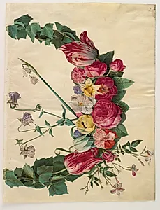 Blomsterkrans by Hans Simon Holtzbecker