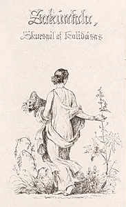 Blomstersamlerske by Johan Thomas Lundbye