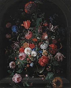 Blomsterstykke by Hendrik Schoock