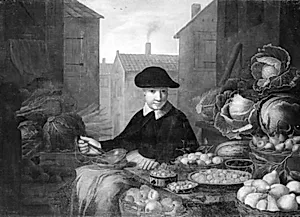 Bod med frugt og grønt by Floris van Schooten
