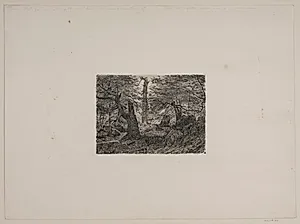 Bøge og sten by Niels Skovgaard