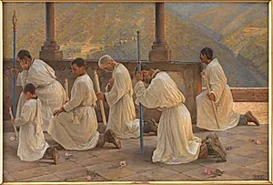 Bøn om regn. Procession i Apenninerne