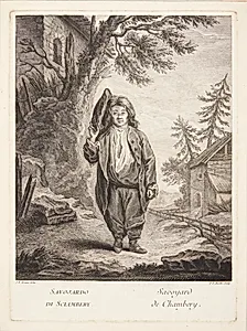 Bondedreng fra Savoyen (Savoyard de Chambery) by Pierre Etienne Moitte