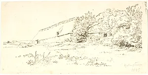 Bondehus. Holmstrup by Lorenz Frølich