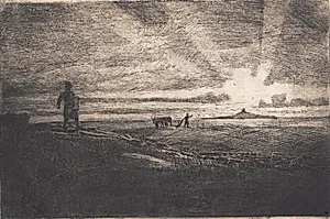 "Bonden gaar paa Marken ud" by Hans Nikolaj Hansen