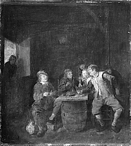 Bønder i en krostue by Jan Miense Molenaer