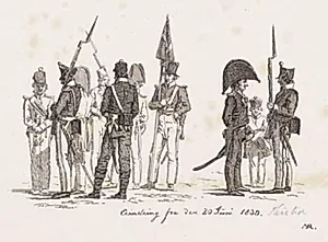 Borgerskabet i Thisted. 1830 by Martinus Rørbye