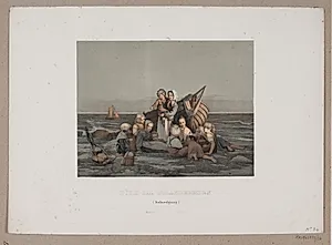 Børn på strandbreden by Adolph Kittendorff