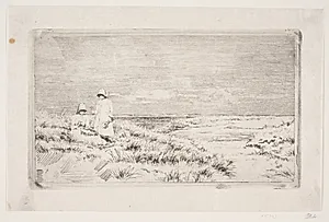 Børnene ved stranden by Carl Bloch