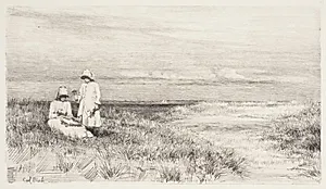 Børnene ved stranden by Carl Bloch