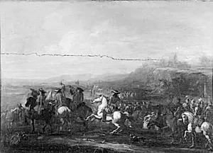 Bortdragende hær by August Querfurt