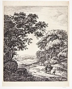 Bortvisningen af Hagar og Ismael by Anthonie Waterloo