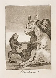 Bravissimo (Karl IV og Godoy) by Francisco de Goya
