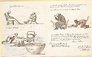 Brev til Baron de Geer med tegninger. 1797. by Nicolai Abildgaard