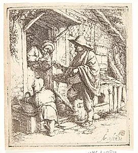 Brillesælgeren by Adriaen van Ostade