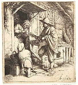Brillesælgeren by Adriaen van Ostade