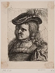 Brystbillede af en Dreng. by W.A. Müller