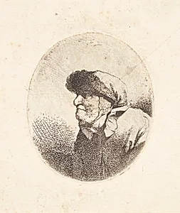 Brystbillede af en gammel kvinde by Cornelis Pietersz Bega