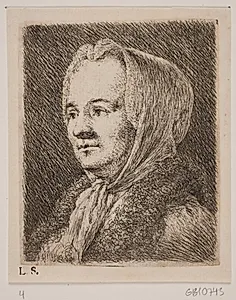 Brystbillede af en midaldrende Kvinde by Joseph Brecheisen