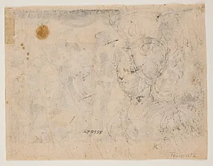 Brystbillede af kvindelig kriger med fjerprydet hjelm by Giovanni Battista Fontana
