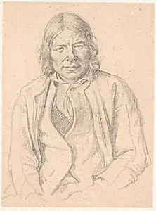 Brystbillede af svensk bonde by Wilhelm Marstrand
