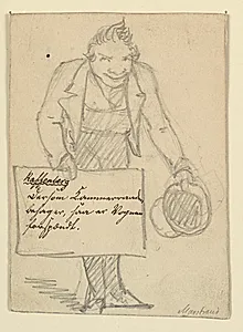 Bukkende kusk. Indbydelsen (til Raffenberg) by Wilhelm Marstrand