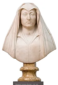 Buste af Camilla Barbadori (død 1609). Moder til Pave Urban VIII Barberini by Giovanni Lorenzo Bernini