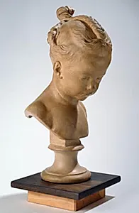 Buste af en pige by Jacques François Joseph Saly