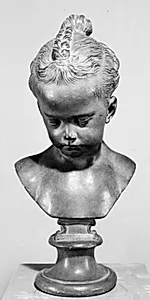 Buste af en pige by Jacques François Joseph Saly