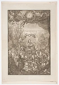 Buste af Frederik V. Titelblad til ""Auserlesene Schnecken, Muscheln und Schalthiere ..."