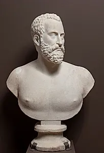 Buste af Ottavio Farnese (1520-1586), hertug af Camerino. Parma og Piacenza