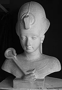 Buste fra siddestatue af Ramses II (1290-1224 f.Kr.) by Ubekendt