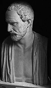 Buste, portræt af Demosthenes (384-322 f.Kr.), athensk politiker by Ubekendt