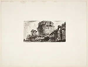 Caecilia Metella's gravmæle by Giovanni Battista Piranesi
