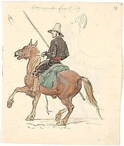 Campagnole til hest by Johan Thomas Lundbye