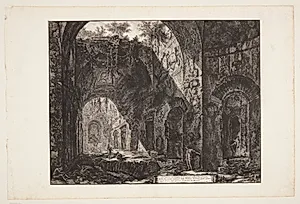 Canopus-templet ved Hadrians Villa i Tivoli by Giovanni Battista Piranesi