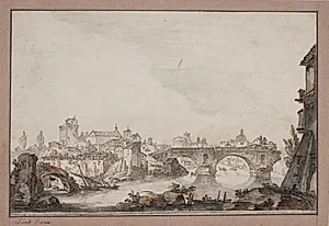 Cappriccio med bl.a. Ponte rotto. Rom by Jens Petersen Lund