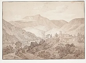 Cappucinerkloster i Spoleto by J.L. Lund