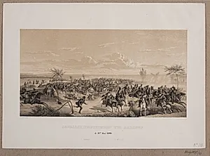 Cavallerifægtningen ved Aarhus by Adolph Kittendorff