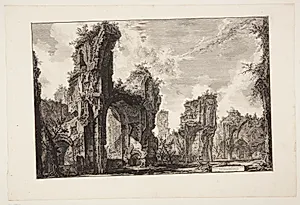 Centralhallen i Caracalla's Termer by Giovanni Battista Piranesi