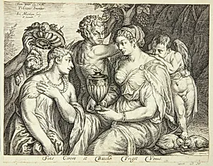Ceres, Bakkus og Venus by Jacob Matham