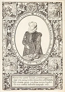 Charlotte af Bourbon by Hendrick Goltzius