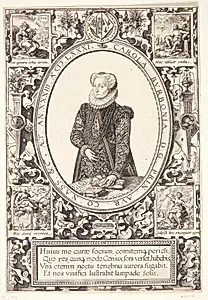 Charlotte af Bourbon by Hendrick Goltzius