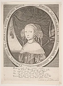 Charlotte Amalie som prinsesse by Albert Haelwegh
