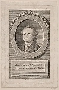 Christian Braunmann Tullin. Titelkobber til hans samlede skrifter by J.M. Preisler