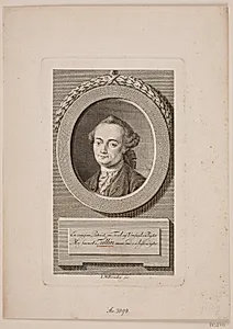 Christian Braunmann Tullin. Titelkobber til hans samlede skrifter by J.M. Preisler